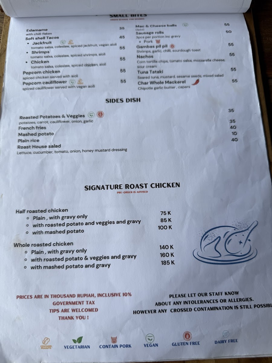 The Roast House Menu - Image 5